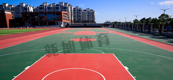 河南硅pu篮球场地面基础施工
